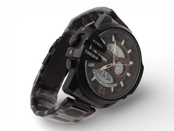 Used Diesel Black Multi-Function Sport Chronograp… - image 3
