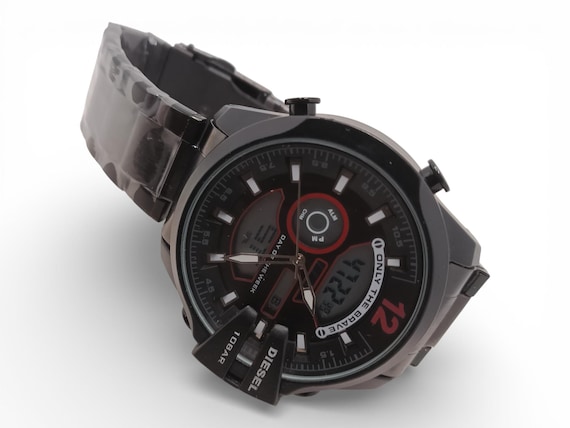 Used Diesel Black Multi-Function Sport Chronograp… - image 8