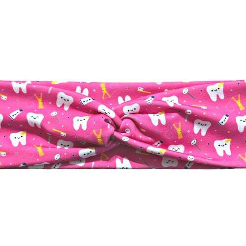 Smile Brite Tooth Headband With Buttons Dental Hygienist Etsy