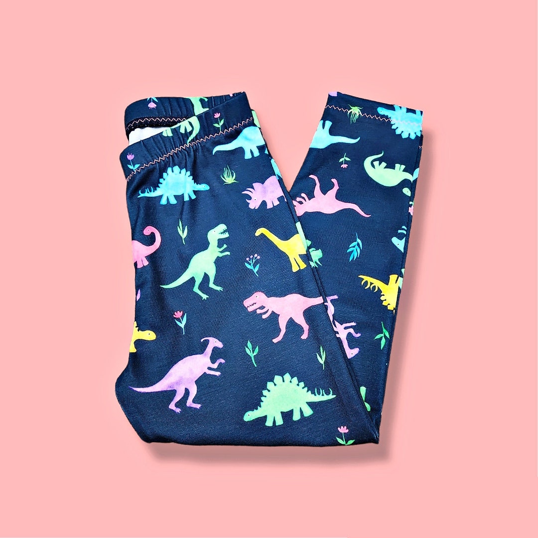Girls Dinosaur Leggings Baby Toddler & Girls Sizes NB to Etsy