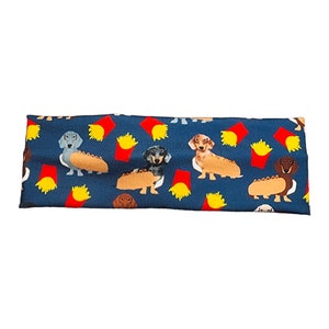 Funny Dog Headband with Front Twist for Women, Fabric Animal Headband, Fast Food French Frys, Gift for Dog Lover, Vet Tech Gift