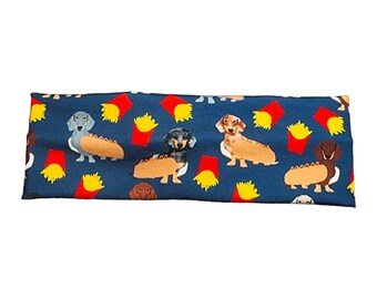 Dog Headband for Women, Dachshund Headband, Funny Animals, Doxie Mom, Gift for Dog Lover, French Fry Lover