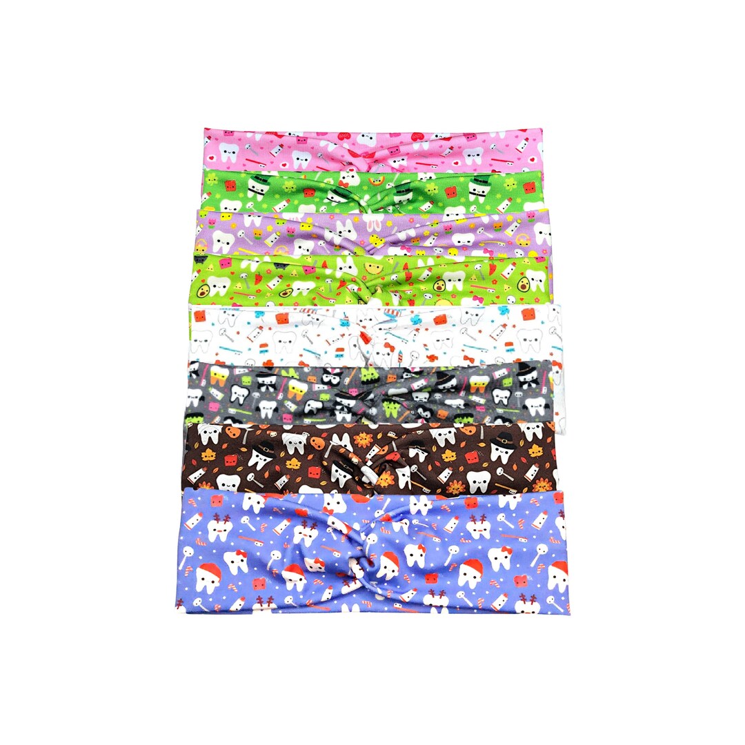 Holiday Collection Dental Headbands for Women, RDH Hair Accessory Set