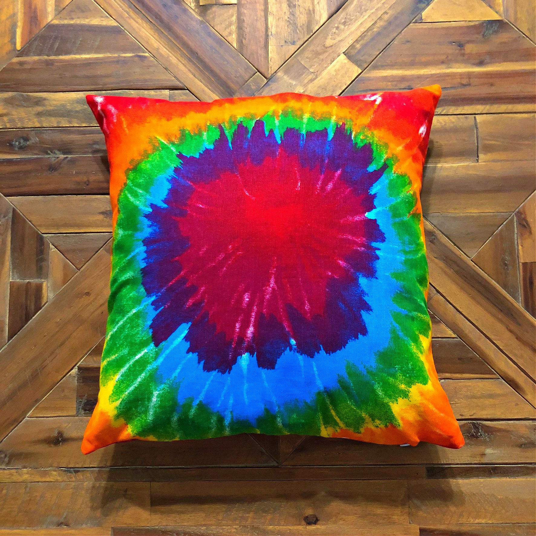 Tie Dye Throw Pillow Covers 18x18 Square Pillow Case Retro Etsy