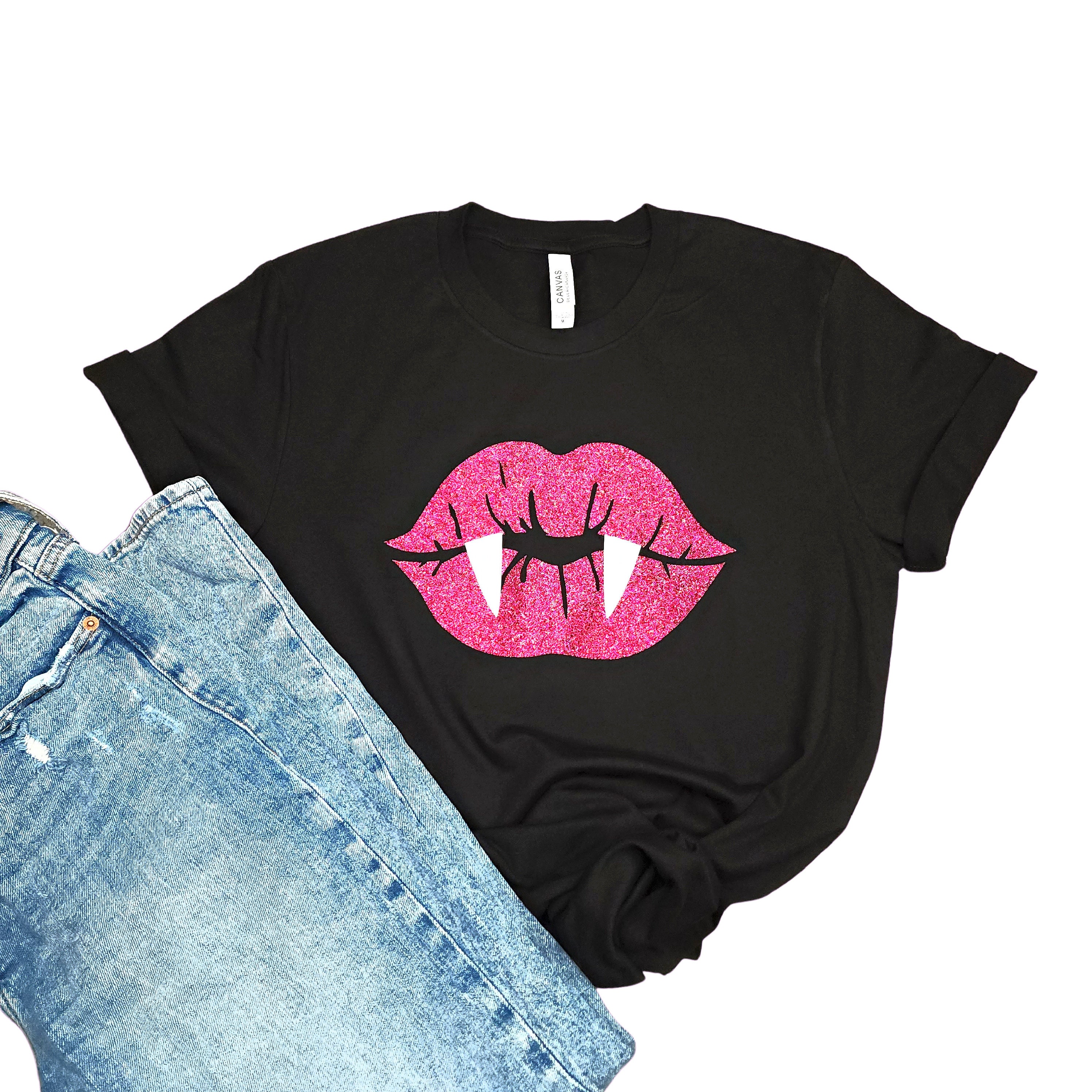 ZEFOTIM Women Girls Plus Size Lips Print Shirt Short Sleeve T Shirt Blouse Tops 