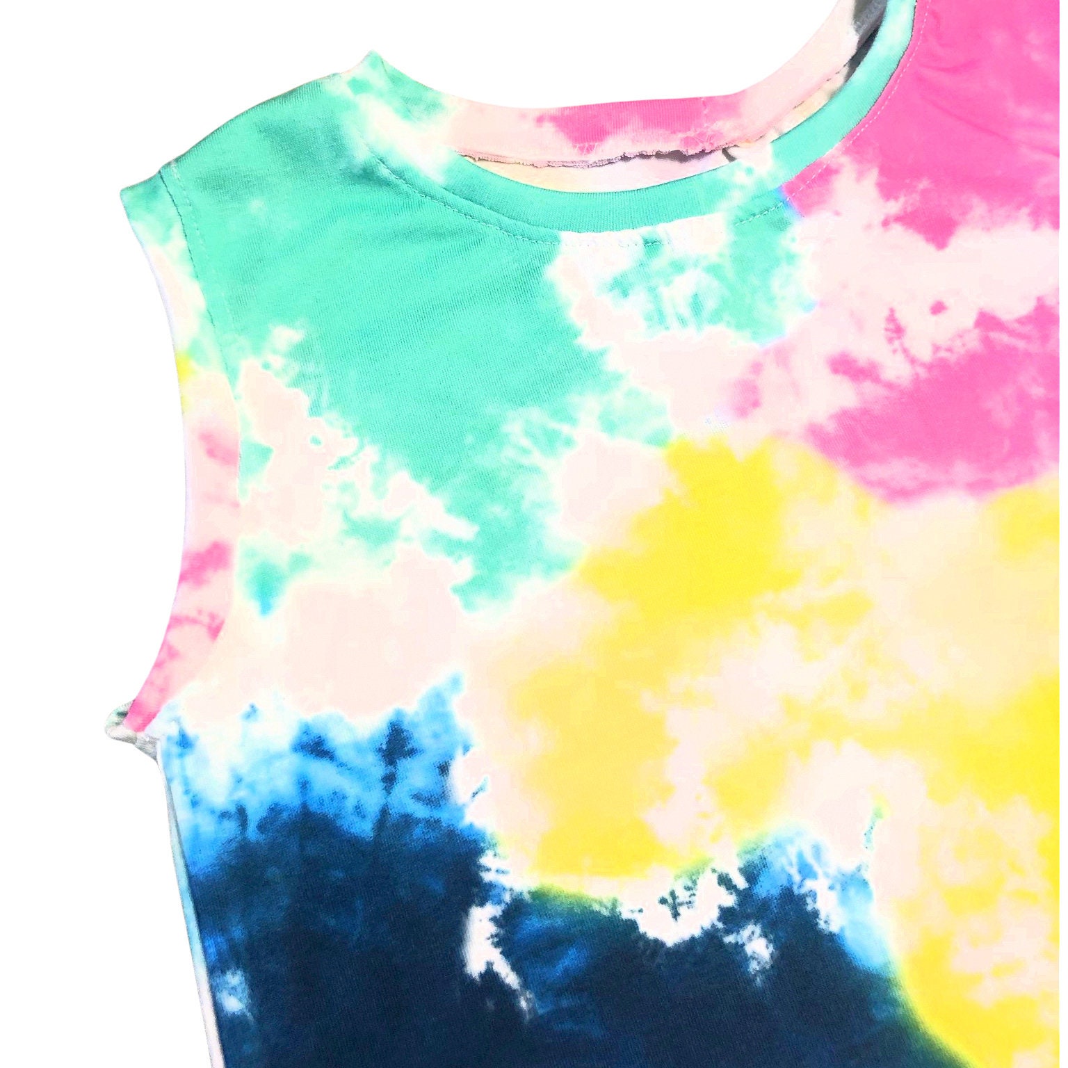 Child's Tie Dye Tank Top Rainbow Colors Summer Shirt | Etsy