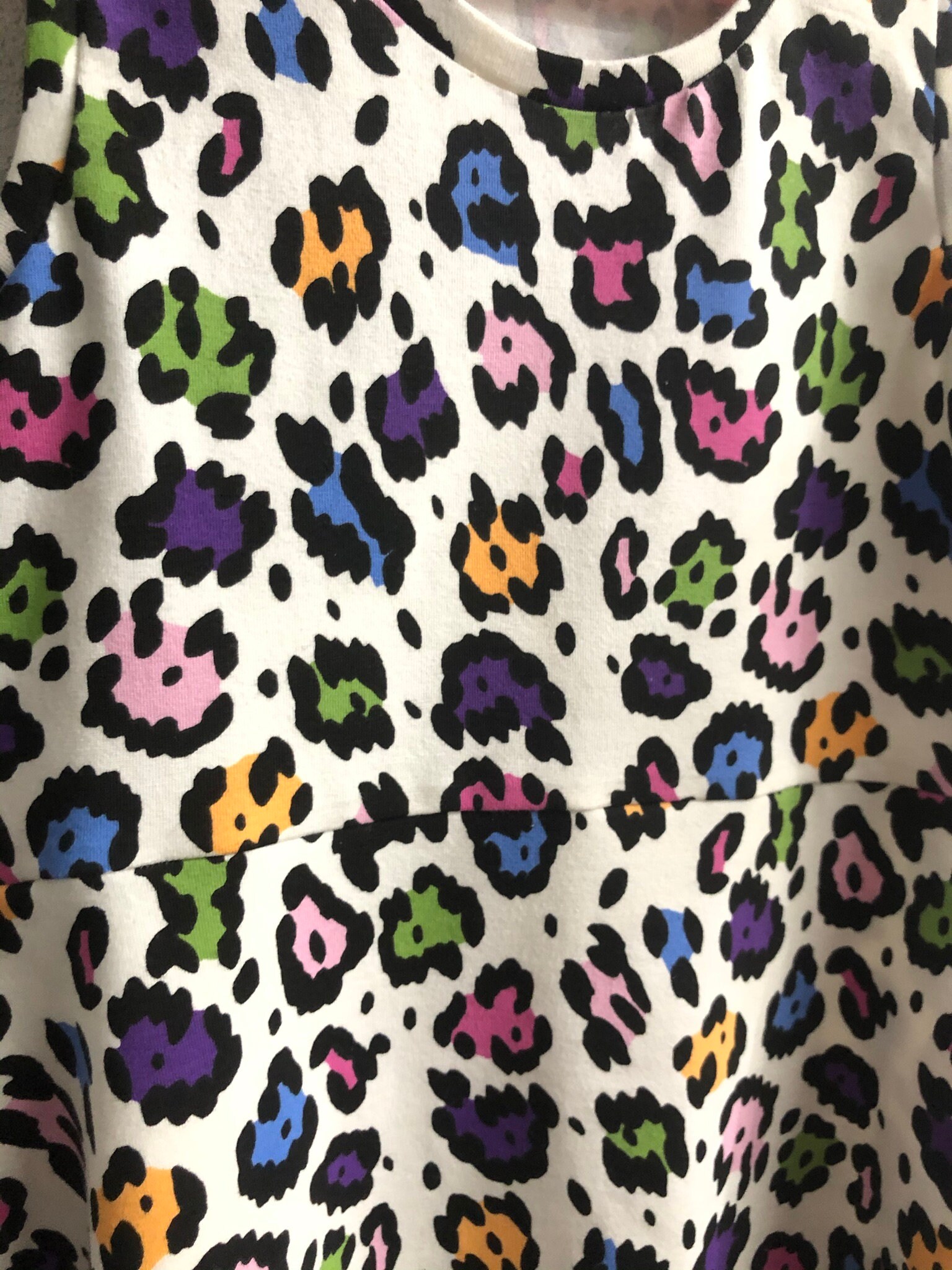 Girl's Leopard Print Summer Dress Rainbow Jersey Tank | Etsy