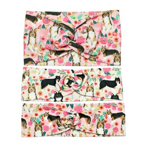 Sheltie Fabric Headband for Women with Front Twist, Fits Kids,