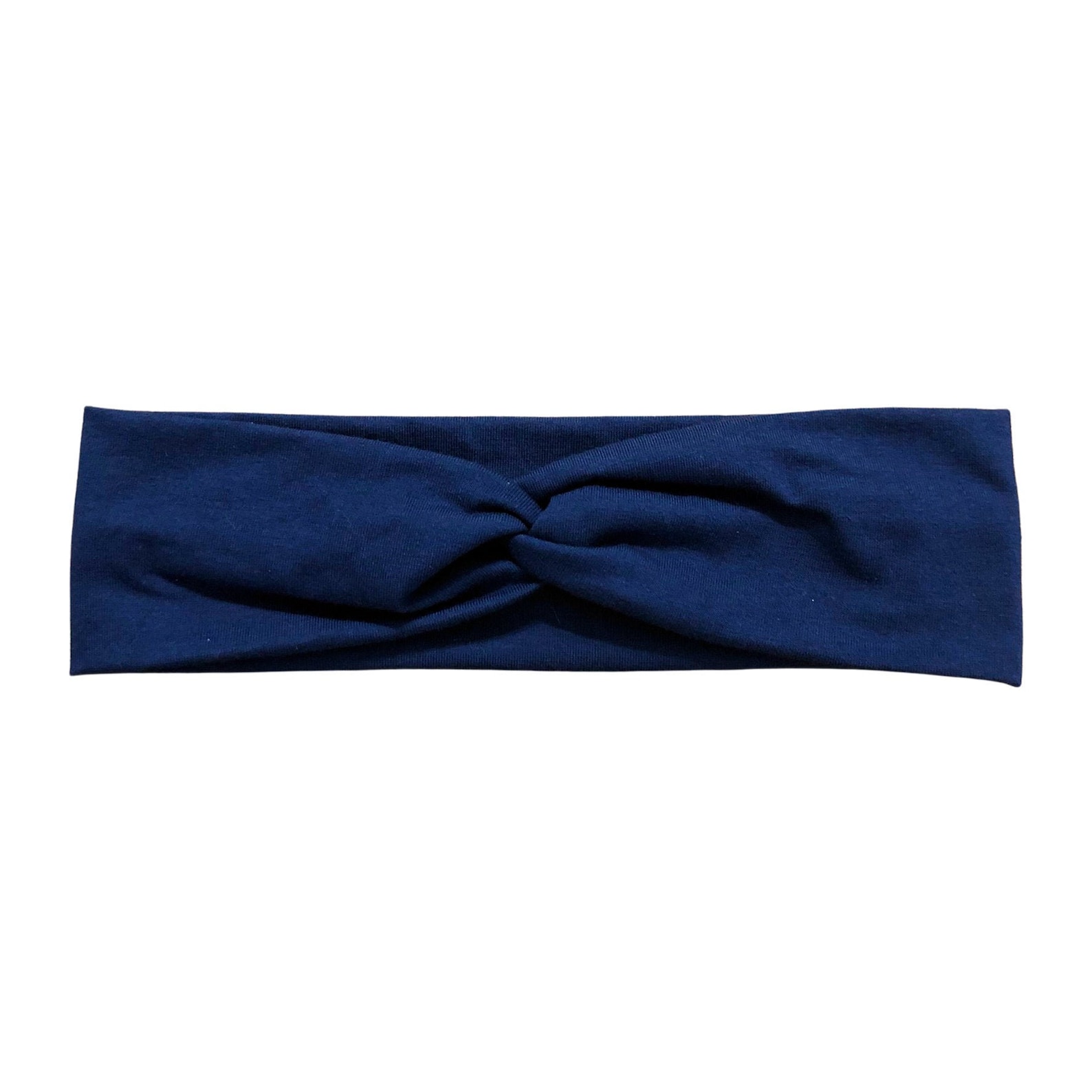 Solid Navy Blue Headband With Buttons for Masks Women's Etsy