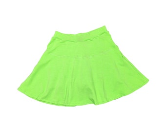 Solid Color Skort for Girls, Skirt with Shorts, Summer Handmade Clothing, Baby, Toddler and Girls Sizes, Gift for Girls