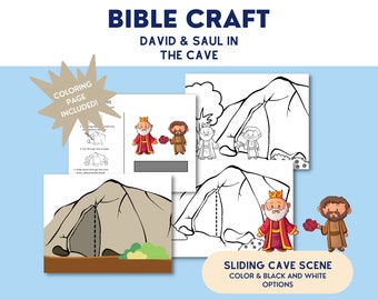 David and Saul in the Cave Bible Story Craft