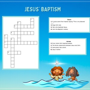 Jesus Baptism by John the Baptist Craft | Easy Dove Craft With Flapping ...