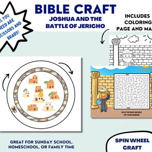Joshua and the Battle of Jericho Craft | Sunday School Kid's Church Craft