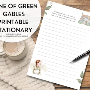 Anne of Green Gables Stationary | Printable Digital Download