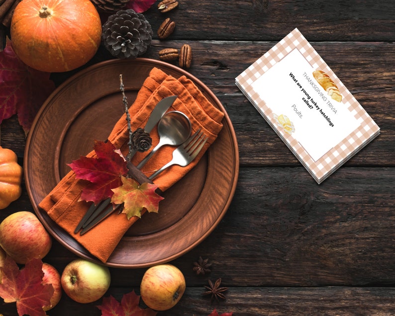 Thanksgiving Trivia Cards Printable Trivia Cards Etsy Thanksgiving Trivia Cards Printable Trivia Cards Etsy