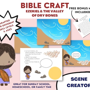 Ezekiel and the Valley of Dry Bones Craft | Sunday School Bible Story Craft