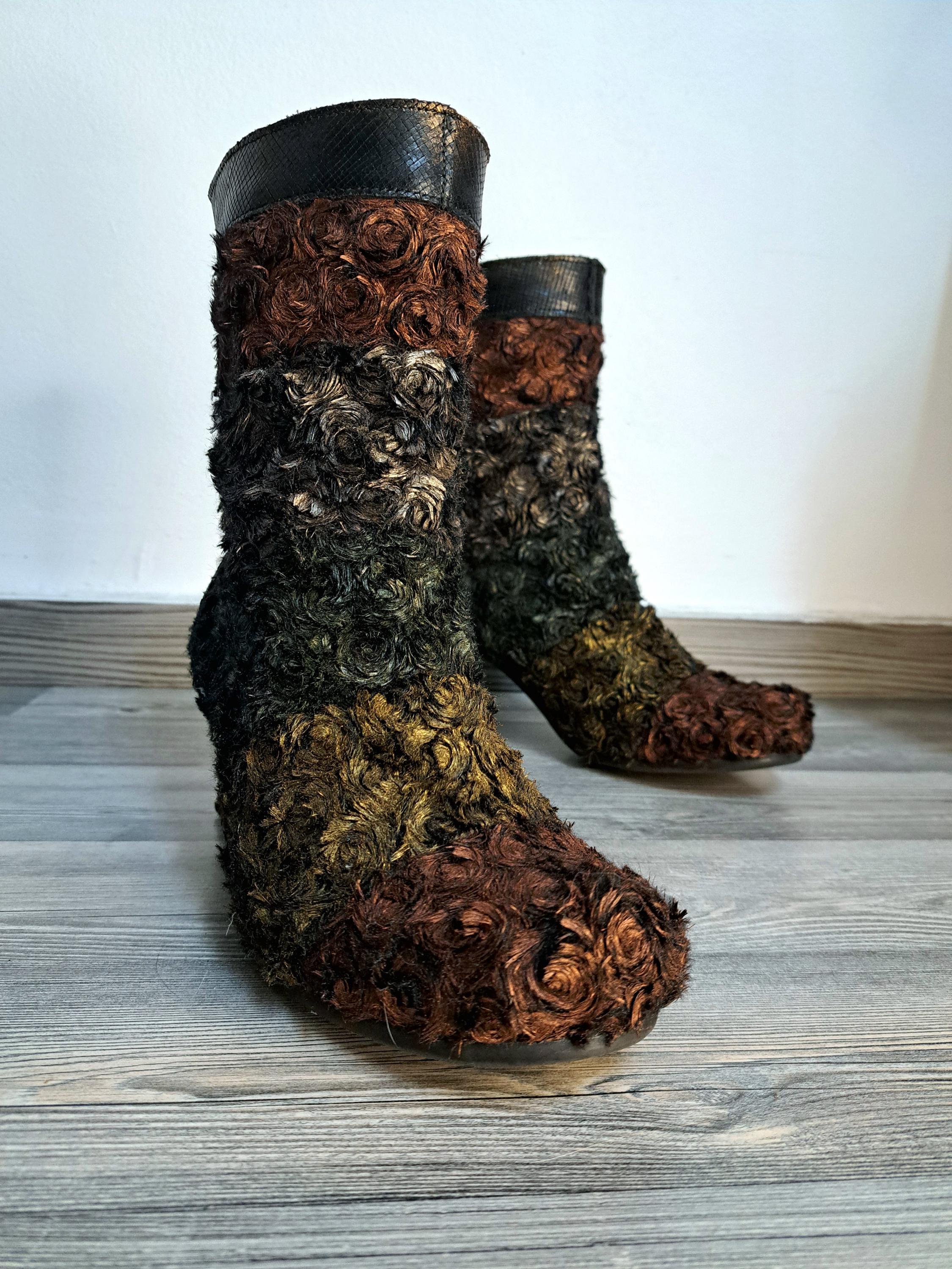 Bottines Papucei Buttercup - Noir, Pointure 39, Occasion, Cuir