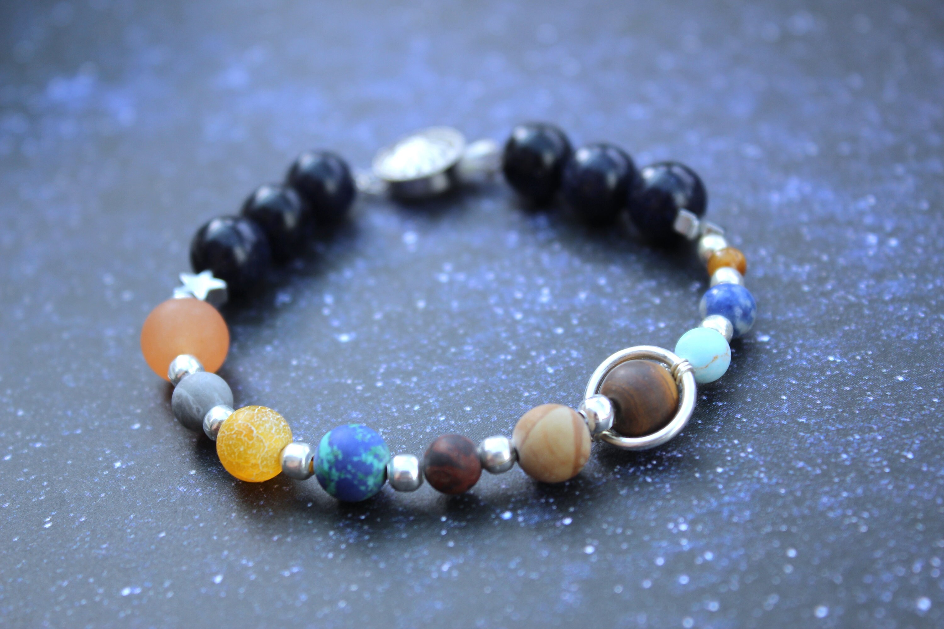 Solar system store bracelet etsy