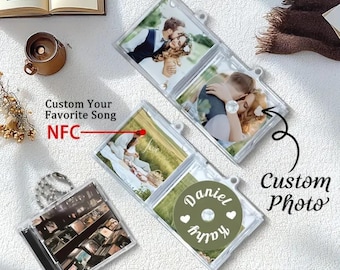 NFC CD Music Keychain