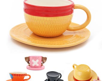 Taza inspirada en el sombrero de One Piece