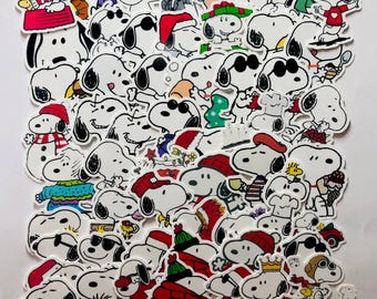 Paquete de pegatinas impermeables de Snoopy