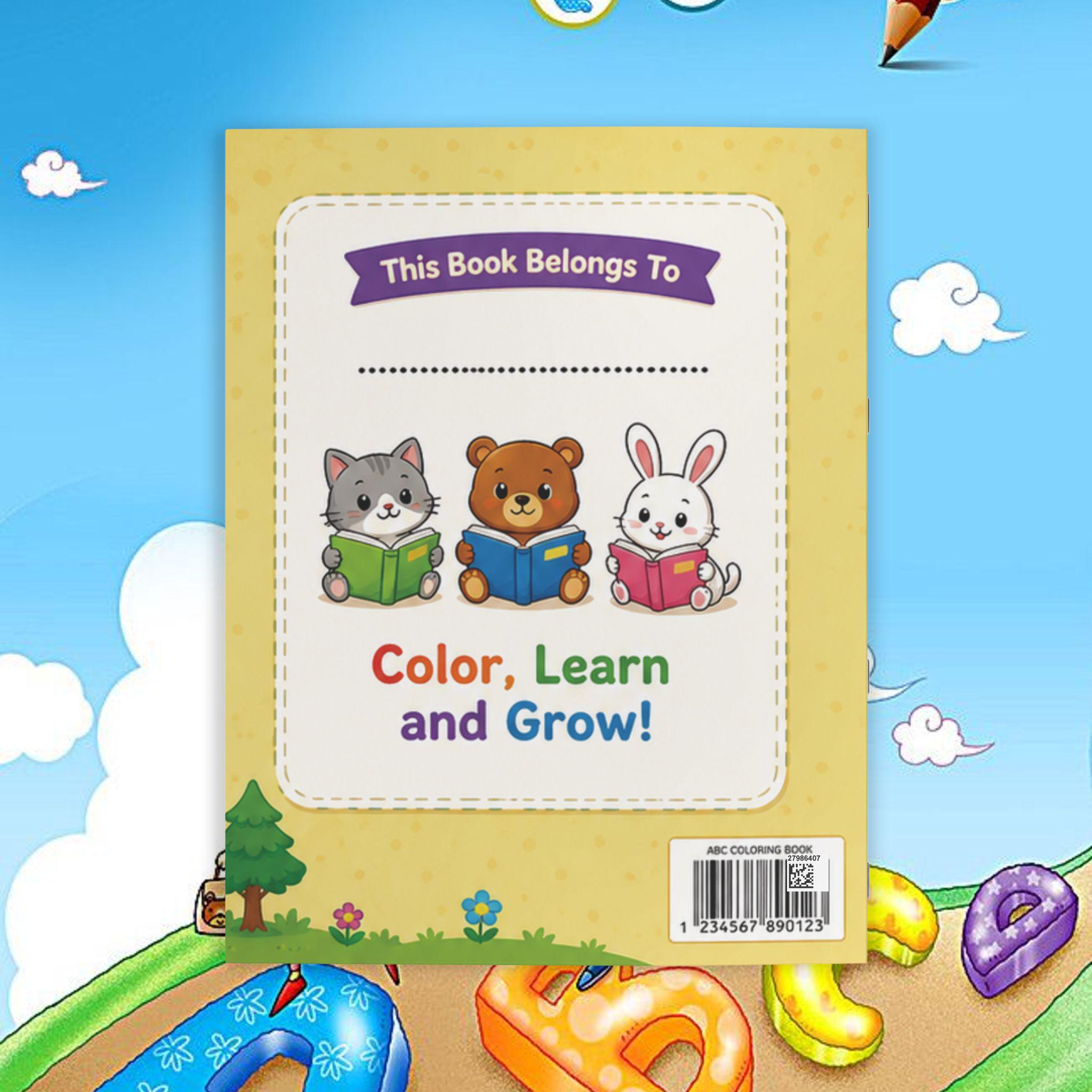 My First ABCD Coloring Book Coloring Book | Alphabet Learning Pages for ...