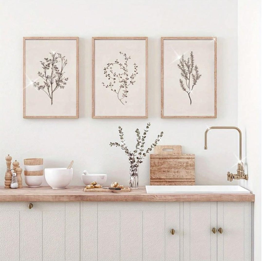 Vintage Botanical Print SET, French Country Cottagecore Decor - Etsy