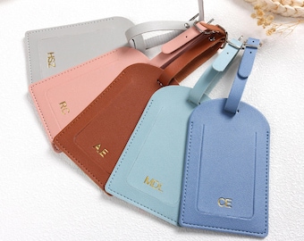 Personalisierter Gepäckanhänger, Monogramm Name ID Tag Embosse, Reise-Accessoire, Geschäftsreisegeschenk, Abschlussgeschenk, Flitterwochengeschenk