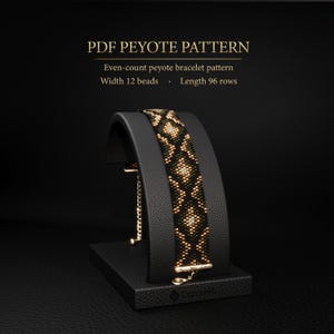 Schlangenhaut Peyote Armband Muster 12 Spalten - PDF Download, Miyuki Delica 11/0