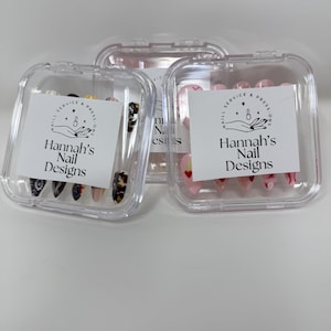 Handmade Press-On Nails | Short & Medium Almond or Short Square | Reusable Salon-Quality Set