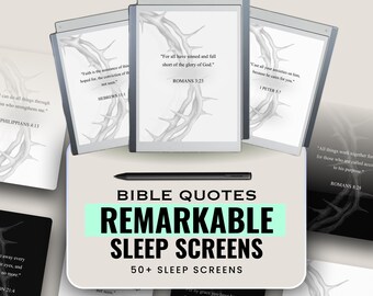 Bible Quotes Screen Saver for reMarkable | Scripture Sleep Screens PDF