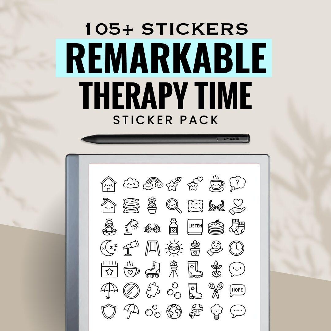 Therapy Time Remarkable Stickers Bundle | Digital E-ink Notes Kit ...