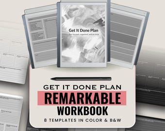 Get It Done Plan for reMarkable | Daily Task & Priority Planner PDF | Minimal Productivity System