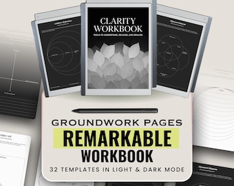 Clarity Workbook for reMarkable | Mental Clarity & Decision Mapping PDF | Minimal Self-Reflection System