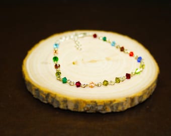 Rainbow Crystal Bracelet