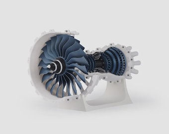 ジェットエンジン、ターボファンブレード、装飾、飛行機のモーター