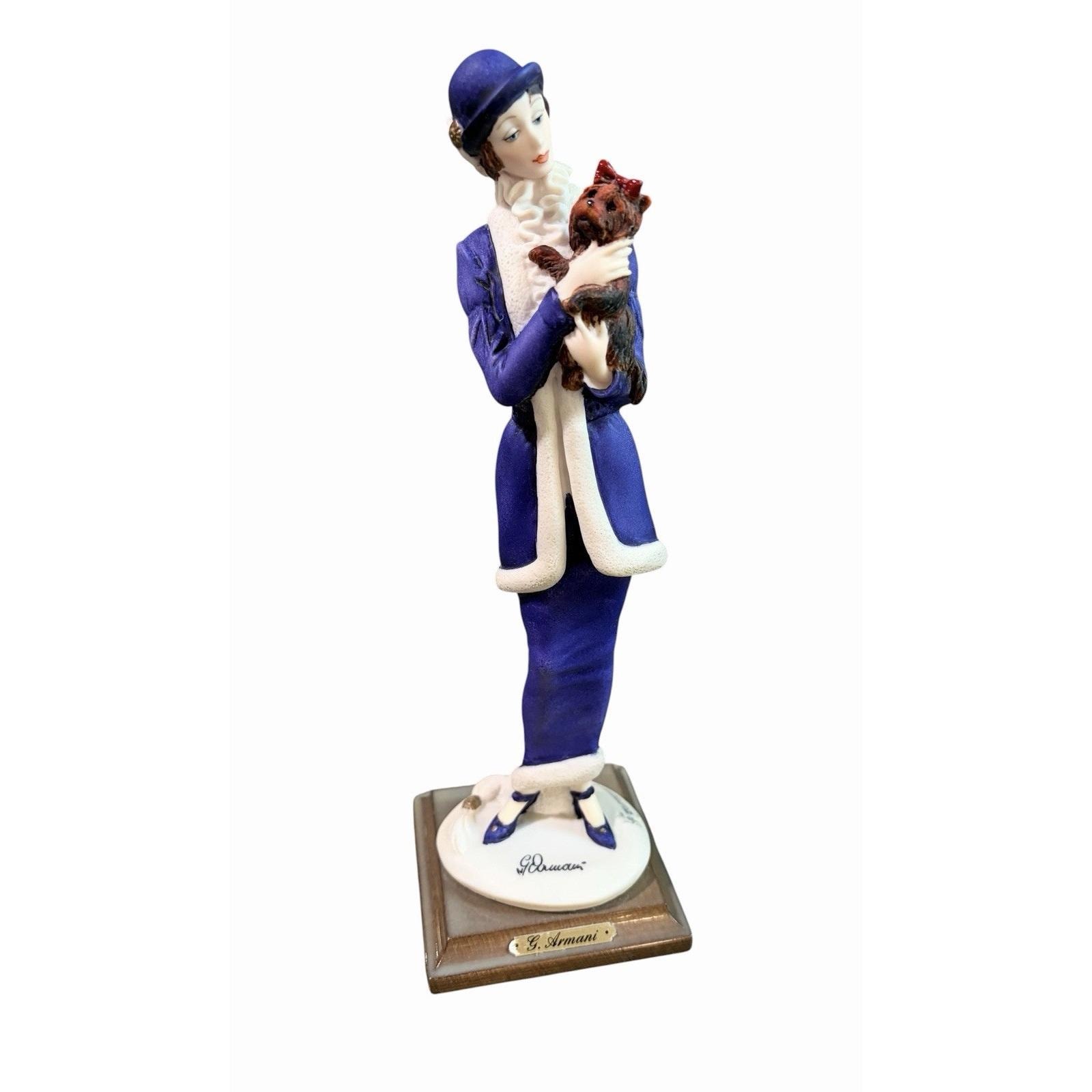 Giuseppe Armani Figurines Lady With Dog - Etsy