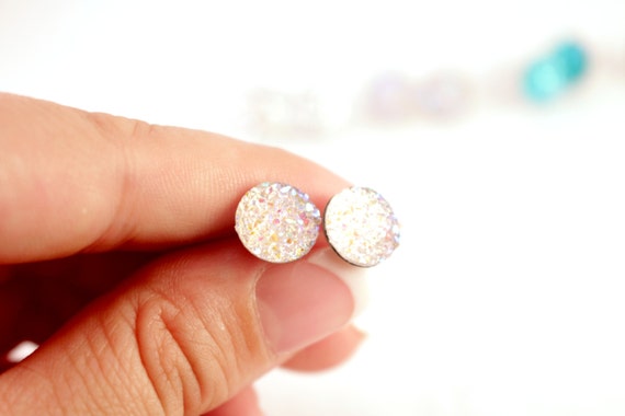 Glittering Druzy Earrings