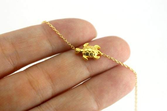 small turtle necklace
