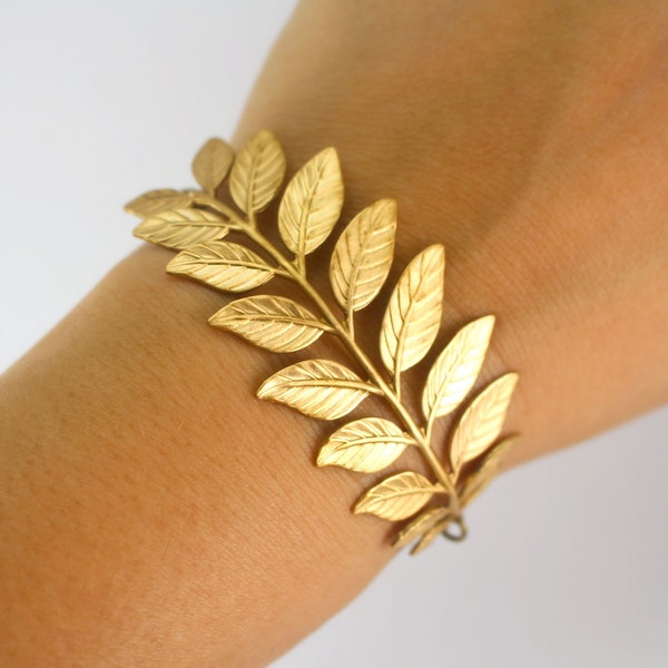 Laurel Leaf Bracelet Etsy
