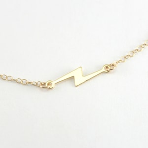 Gold lightning bolt choker Clearance