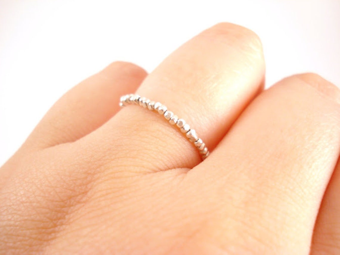 Delicate Silver Ring Silver Everyday Ring Thin Silver Ring Etsy