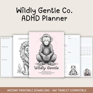 ADHD Dopamine Planner | Wildly Gentle Digital Journal (GoodNotes, Printable)