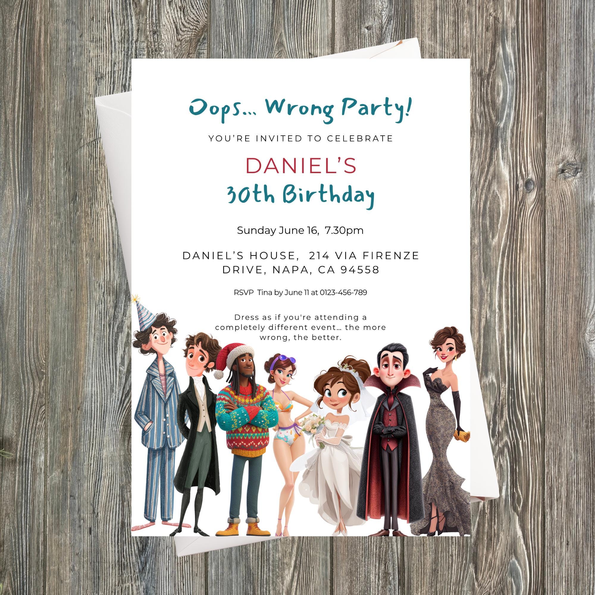 dressed for the wrong party ideas Wrong Event Party