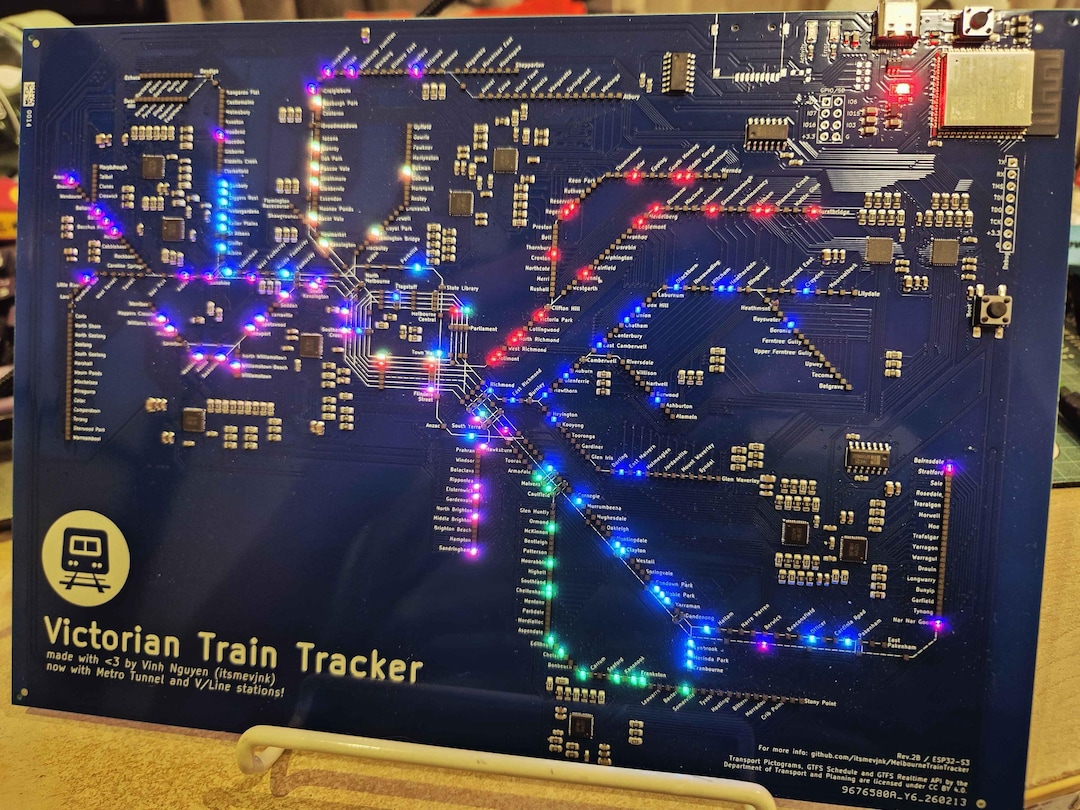 Train Path Tracker Victorian Train Tracker - Etsy Australia