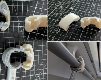 Peça para impressão 3D da trava da haste da janela VELUX