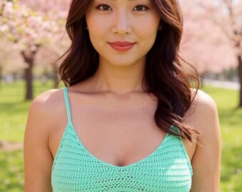 Crochet Bralette Pattern PDF – Supportive Crop Top XS–XXL