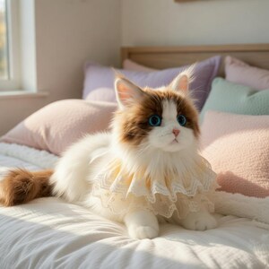 Gato de pelúcia realista | Animal de pelúcia macio e simulado, enchimento de algodão PP, certificado CE