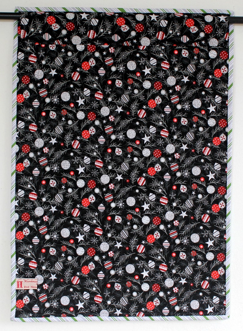 Quilted Advent Calendar Gnomes Calendar With Treat Pockets Etsy
