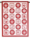 Quilted Advent Calendar, Scandi, 29.50"x22.25" product logo